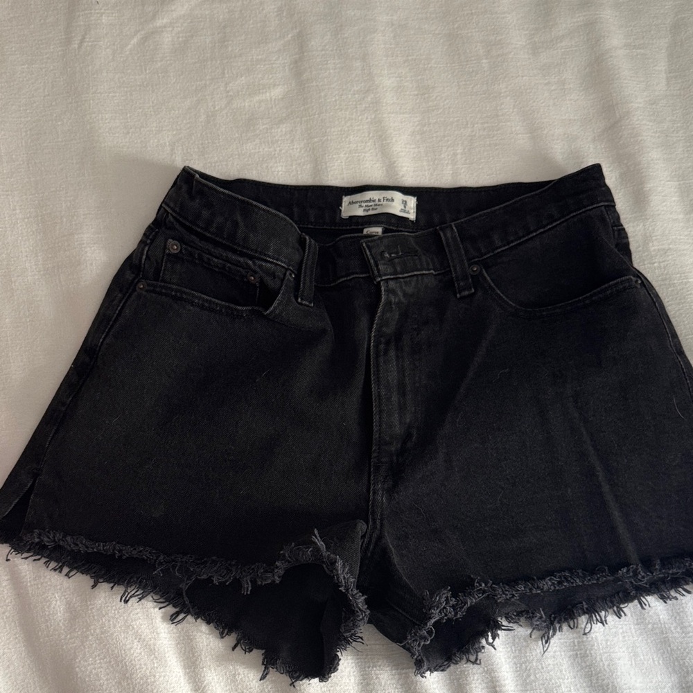 Abercrombie & Fitch Black Jean Shorts